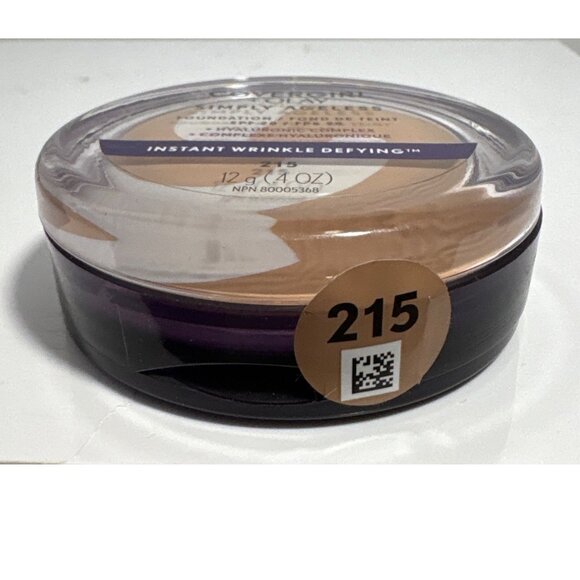 Covergirl + Olay Simply Ageless Foundation 215 Natural Ivory SPF 28 12g - Picture 2 of 4
